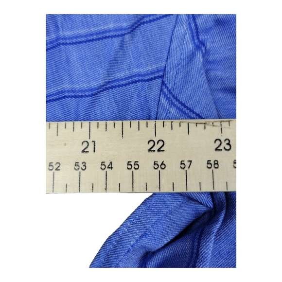 USED INSIDE OUT A(2)Z Reversible Men's Long Sleeve Blue Stripes - Picture 7 of 10